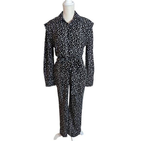 Lapis and Lillies Polka Dot Jumpsuit Pants - Picture 2 of 5